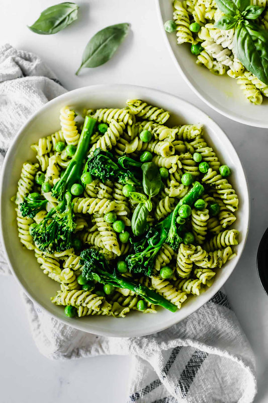 EXCLUSIVE: Avocado Pesto Pasta with Broccolini & Peas