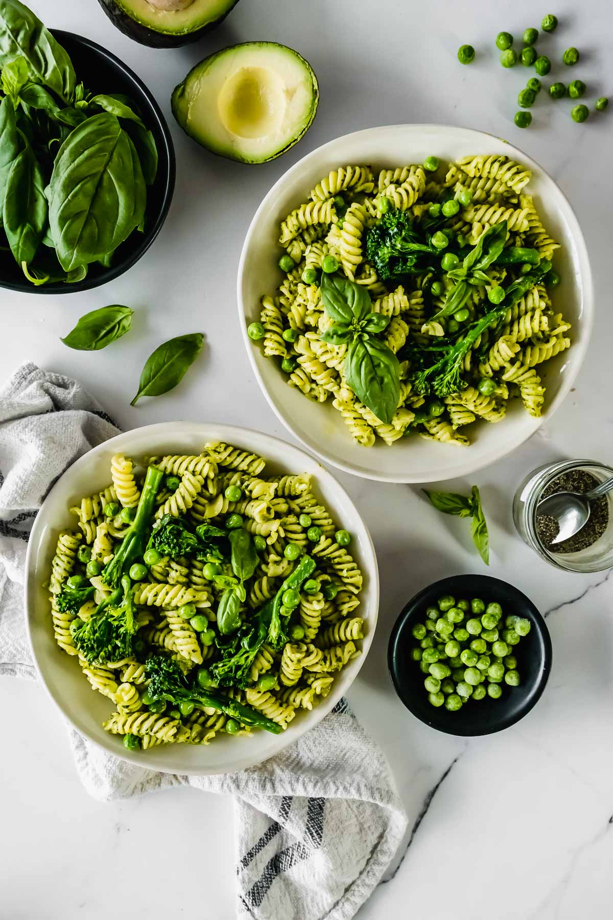 EXCLUSIVE: Avocado Pesto Pasta with Broccolini & Peas