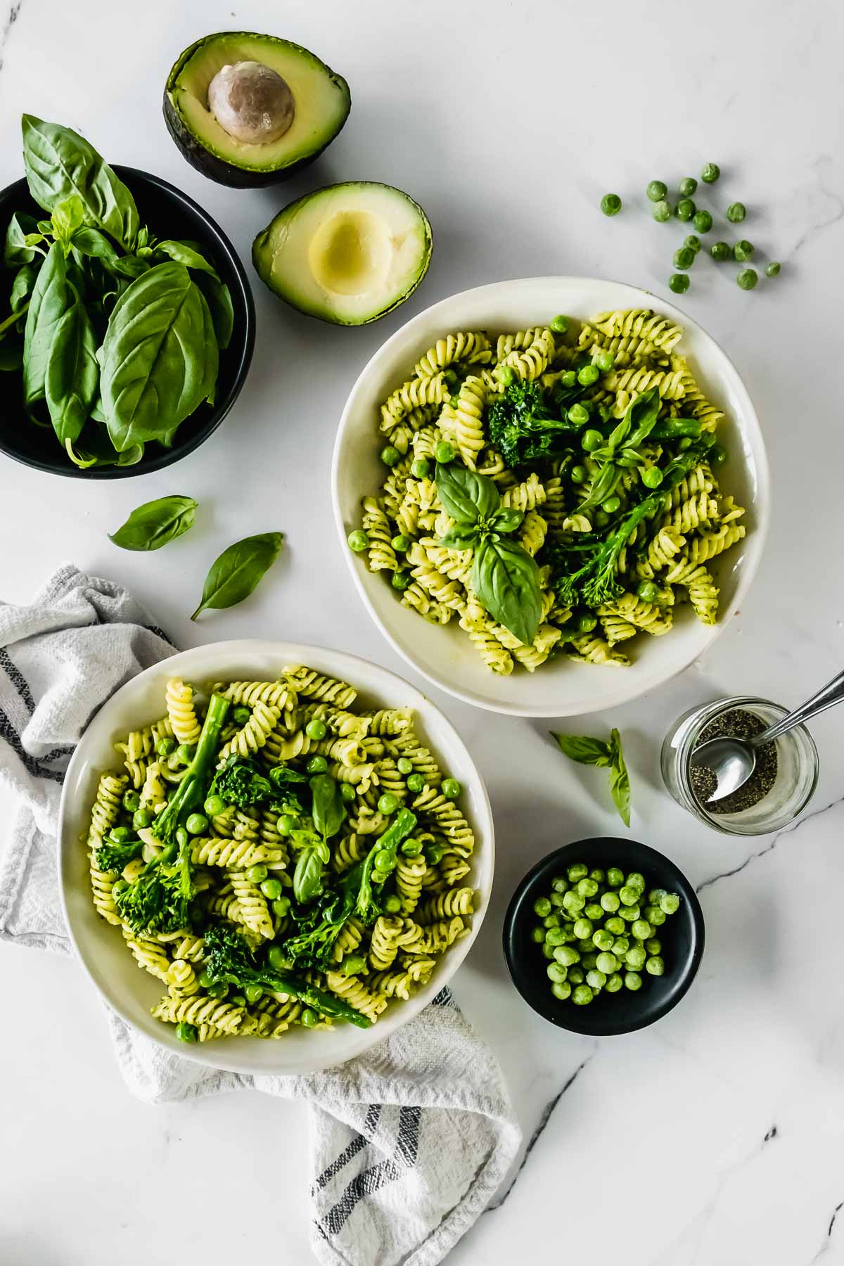 EXCLUSIVE: Avocado Pesto Pasta with Broccolini & Peas