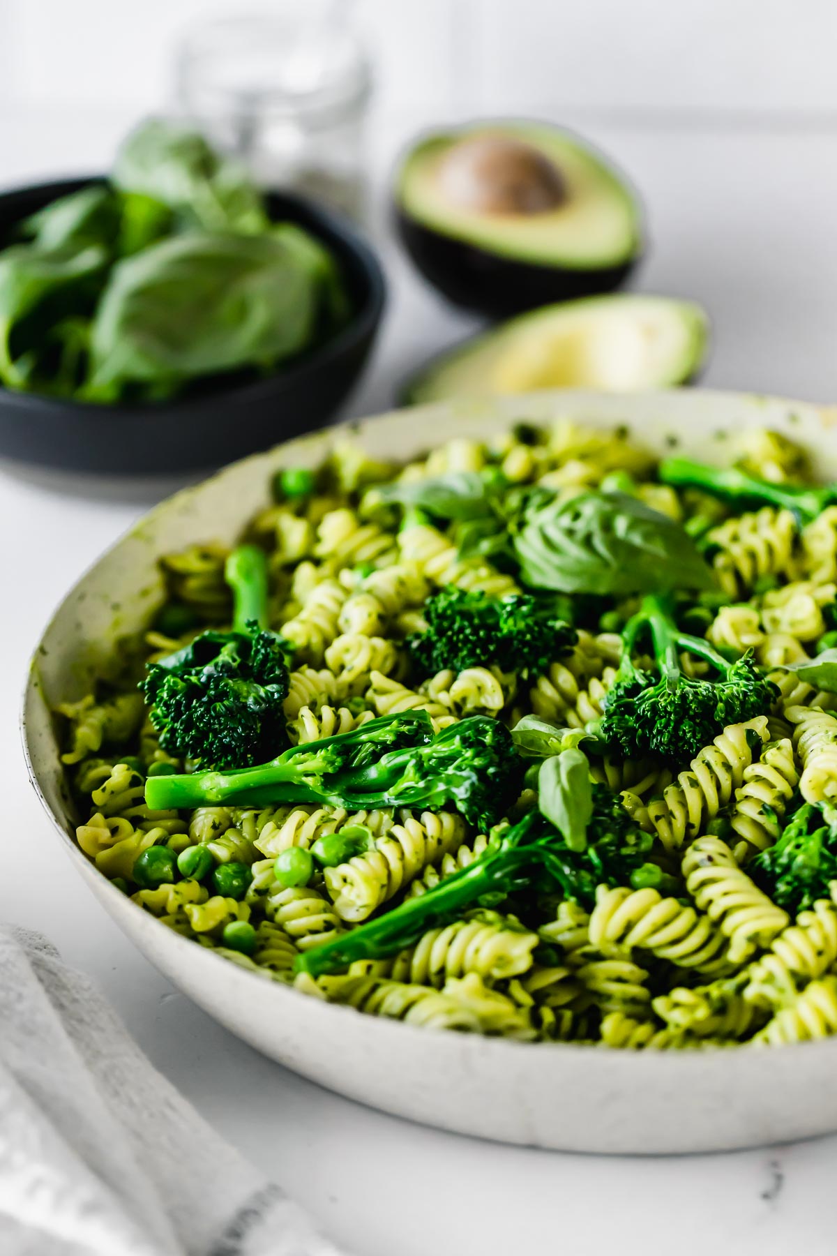 EXCLUSIVE: Avocado Pesto Pasta with Broccolini & Peas