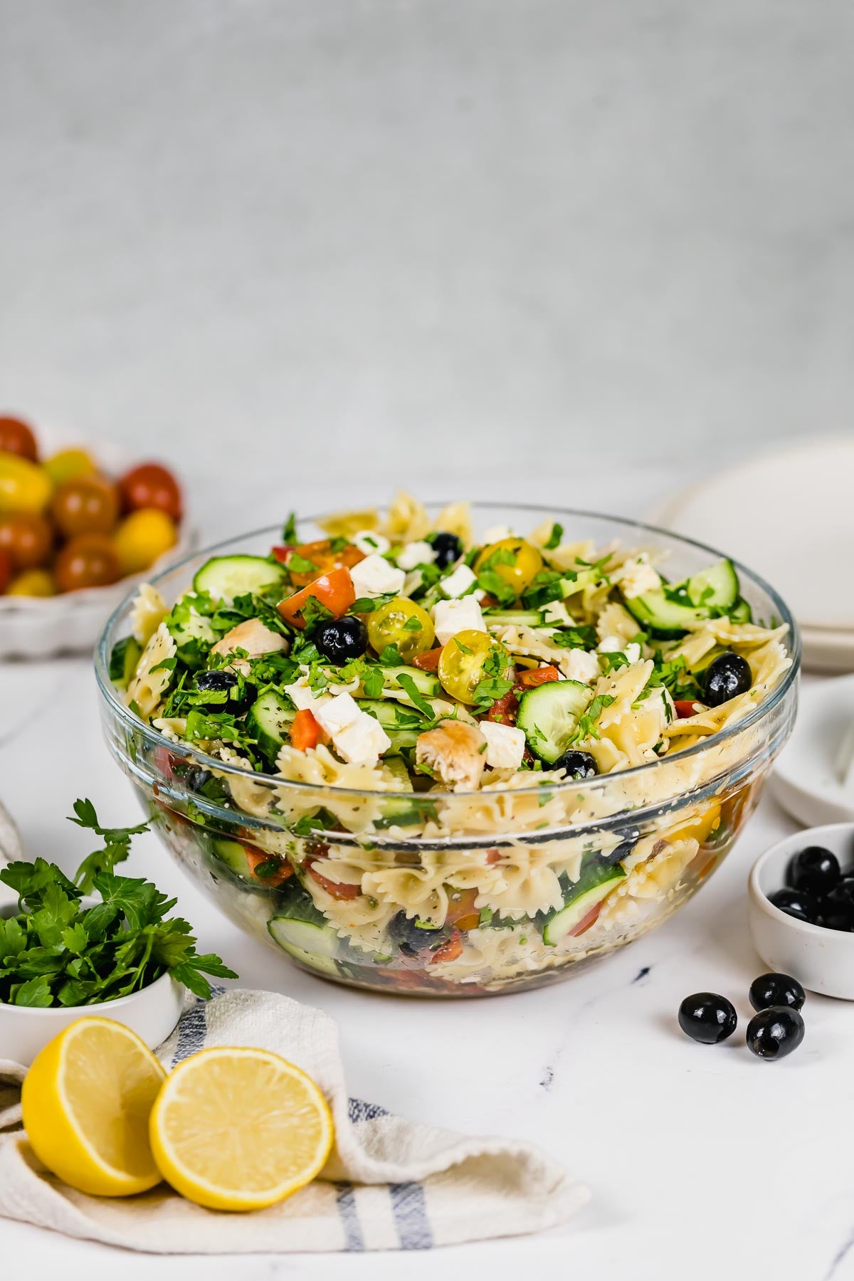 EXCLUSIVE: Greek Chicken Pasta Salad (with Video)