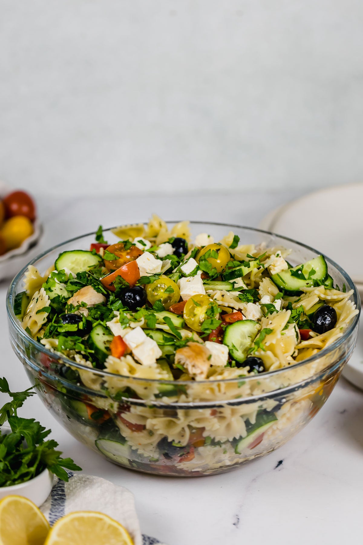 EXCLUSIVE: Greek Chicken Pasta Salad (with Video)
